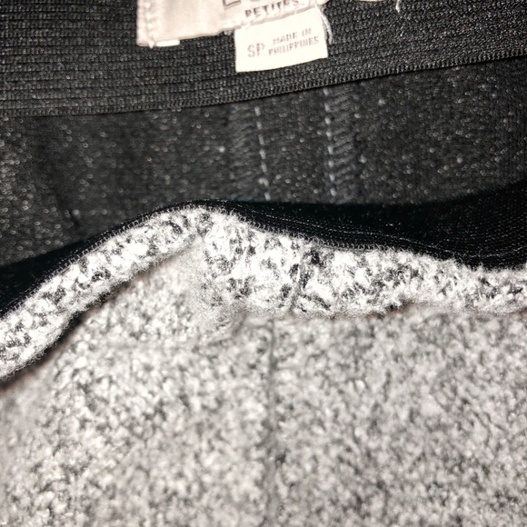 LOFT small petite grey flouncy career skirt - Picture 3 of 3